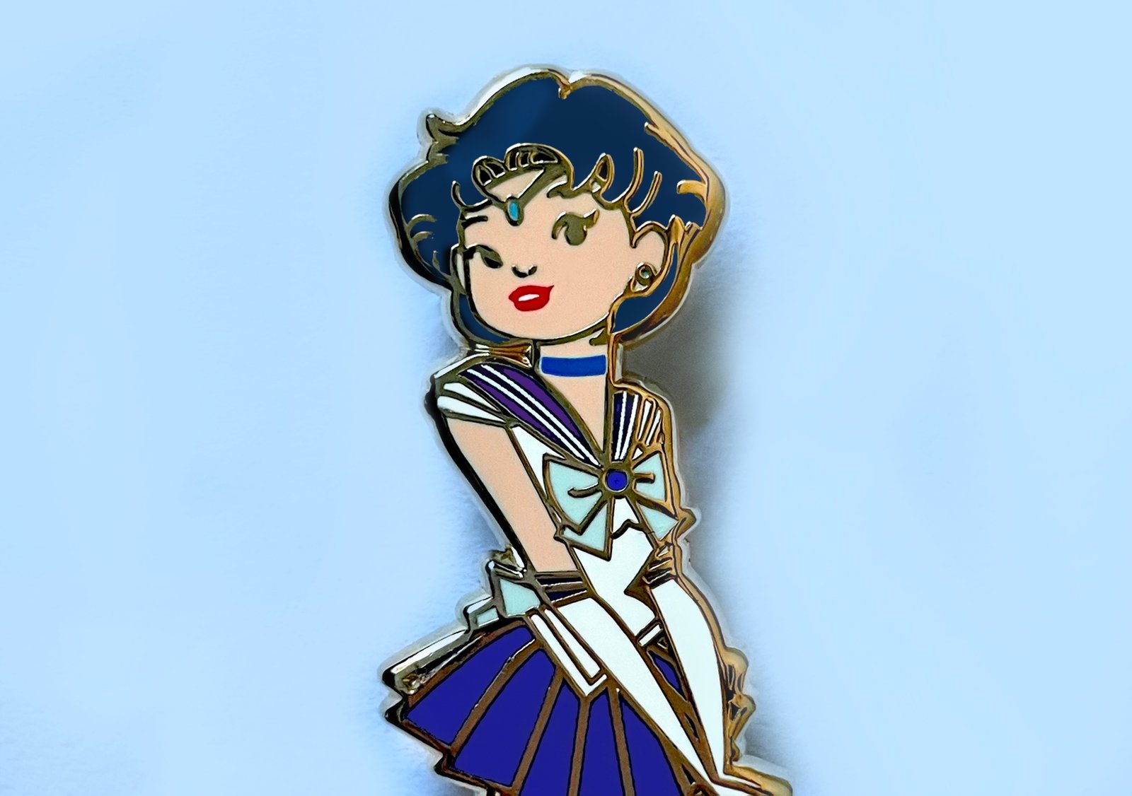 LE50 Sailor Mercury Cityscape selling Fantasy Pin Kawaii